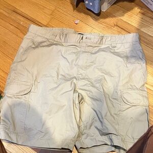 Chaps Light Tan Cargo Shorts for Men